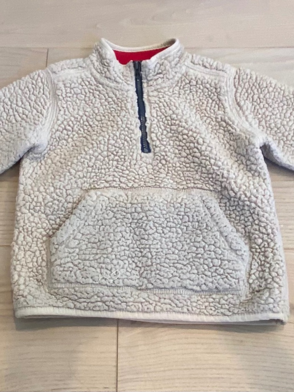 Carter’s Toddler Size 24M Beige Sherpa Half-Zip Pullover